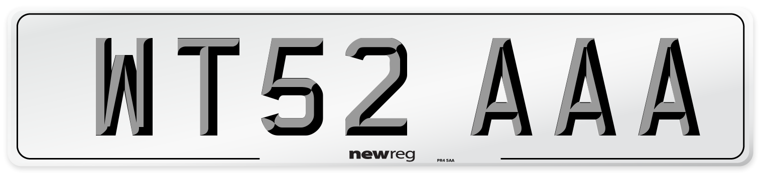 WT52 AAA Number Plate from New Reg